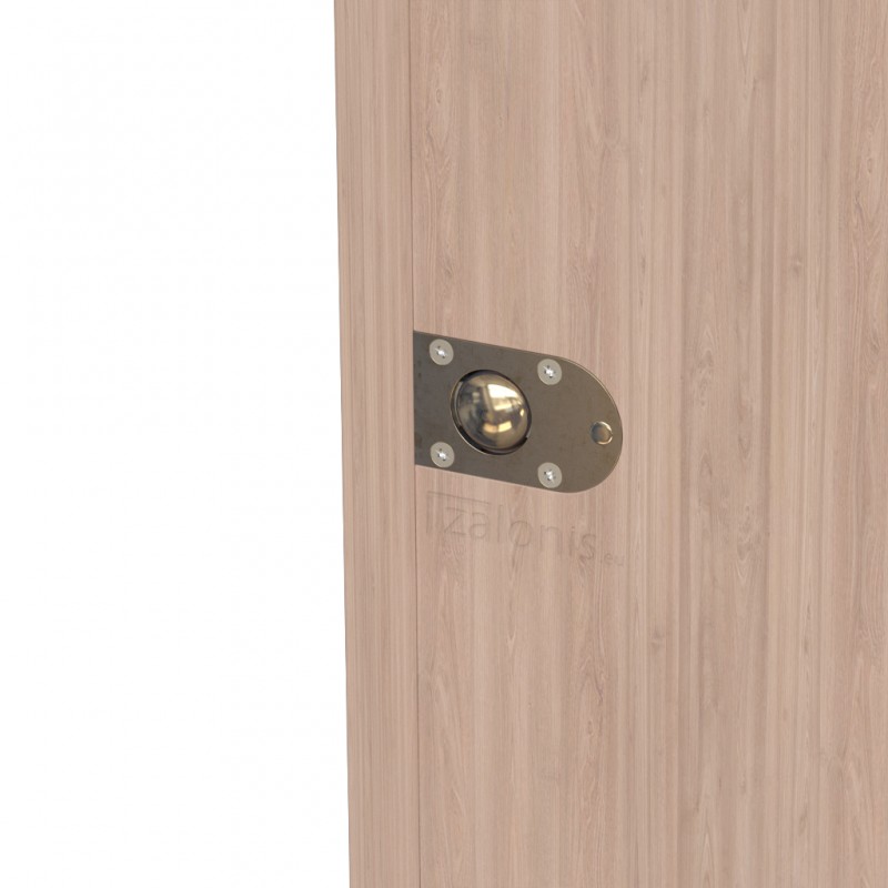 PUSH BUTTON CATCH LOCK / BRASS